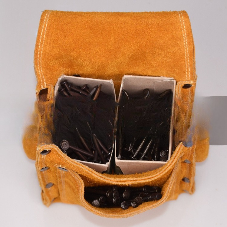 Leatherwork Hammer - Mens Leather Pouch Durable Multi Pocket
