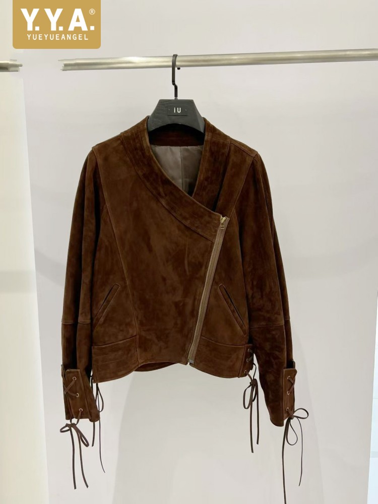 Leather Work Jacket Women'S - High Quality Work Lady Sheepskin Suede
