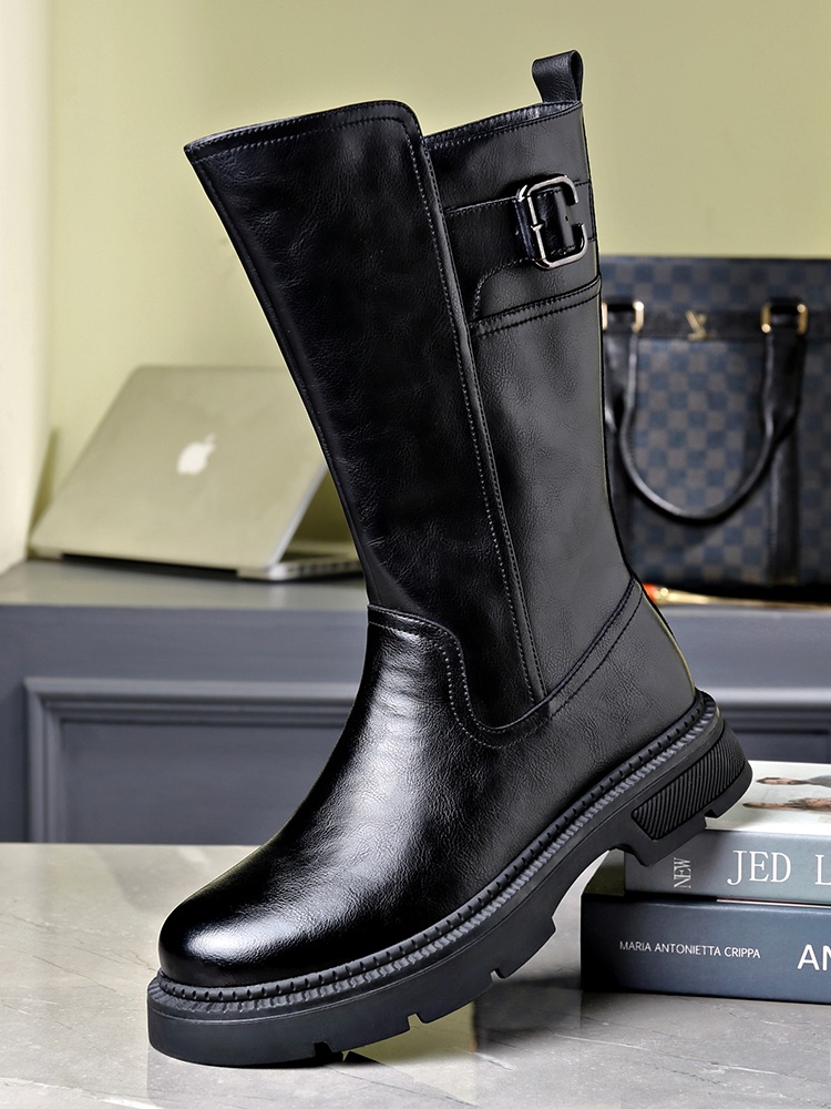 Men's Long Tube  Boots High To - Youtube Leatherwork ulasan dan harga