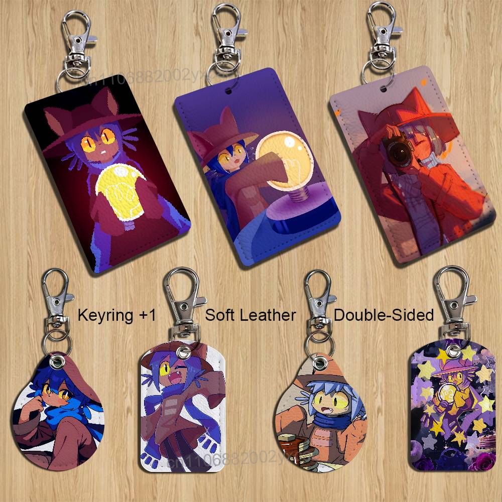 cute Niko game OneShot Holder  - Leatherwork Keychain ulasan dan harga
