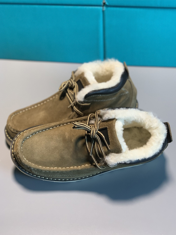Men's  Boots Fur Lined Thick B - Youtube Leatherwork ulasan dan harga