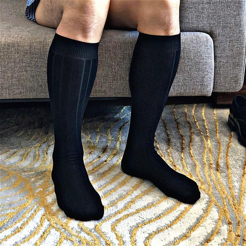 Men Cotton Socks Business Offi - Youtube Leatherwork ulasan dan harga