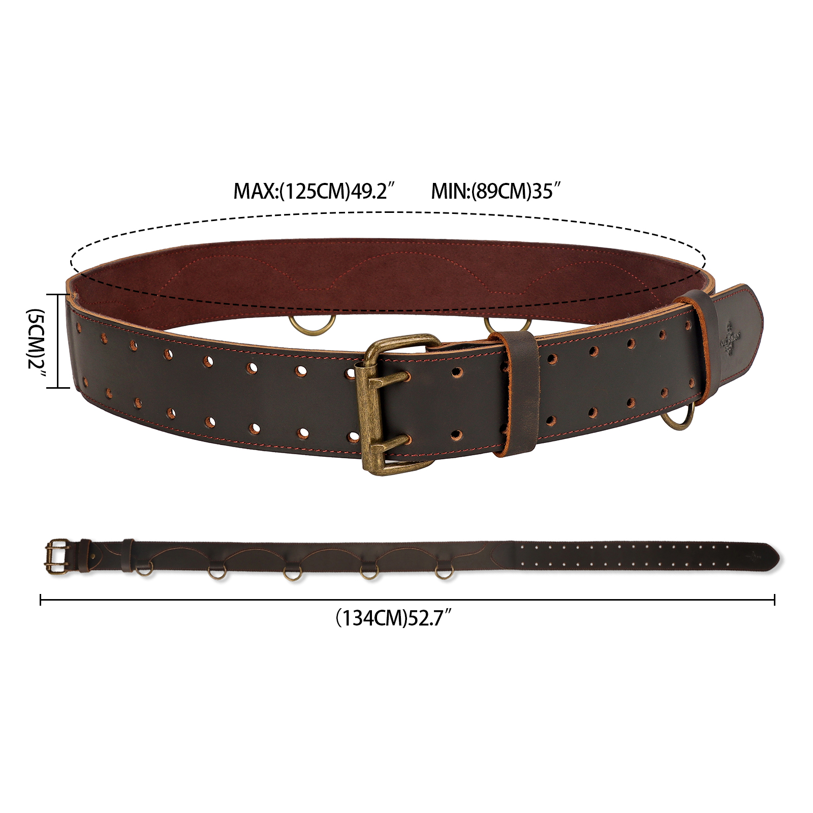 Tourbon Leather Tool Belt with - Leatherwork Hammer ulasan dan harga