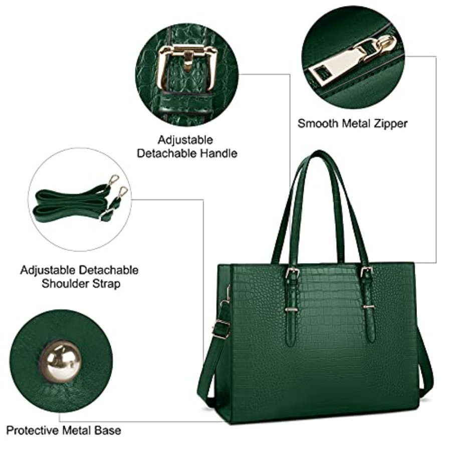 Laptop Bag for Women 15.6 Inch - Leather Work Bag ulasan dan harga