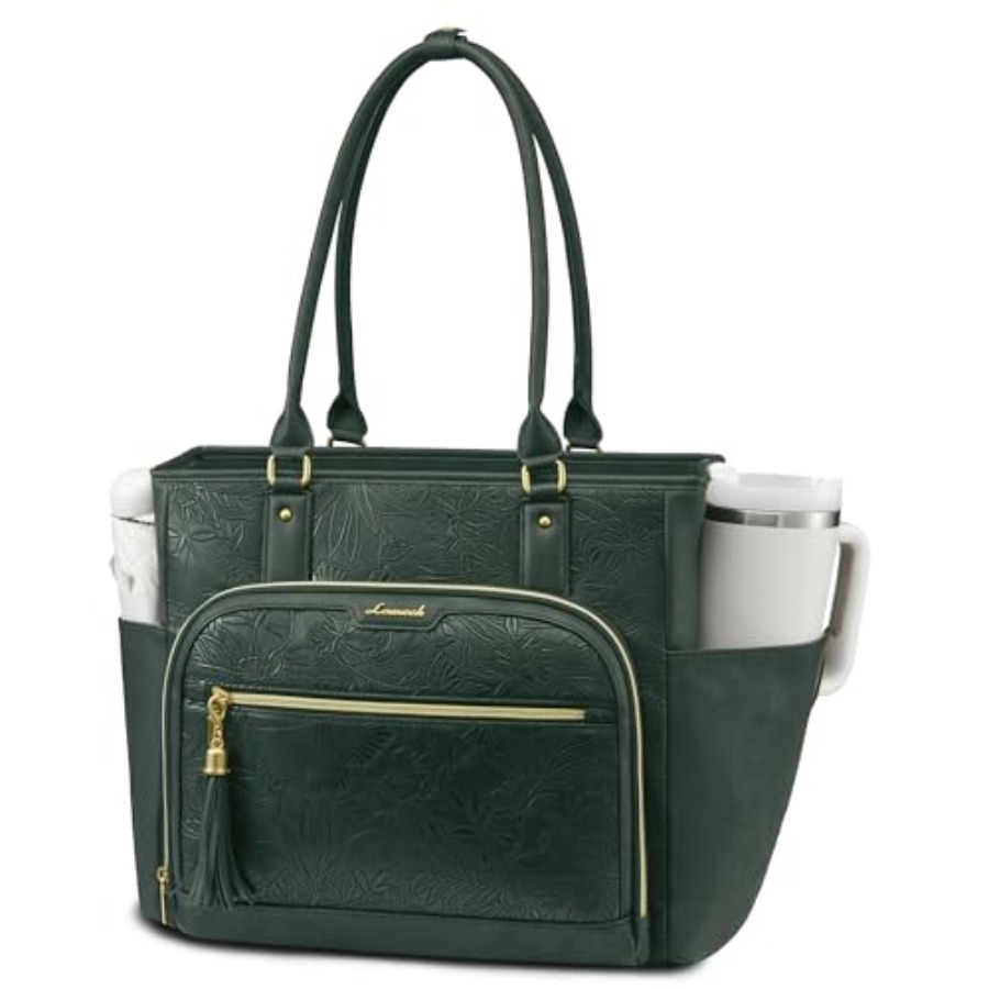 Laptop Tote Bag for Women With - Leather Work Bag ulasan dan harga