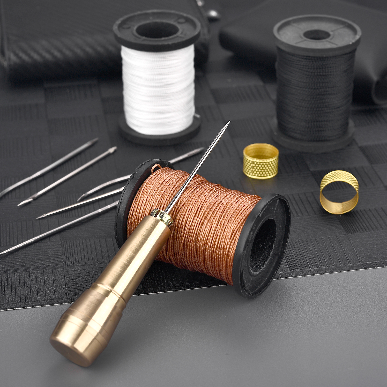 Leather Sewing Kit DIY Leather - Leatherwork Awl ulasan dan harga