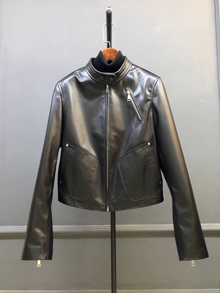 Females Spring Autumn New Styl - Leather Work Jacket Women'S ulasan dan harga