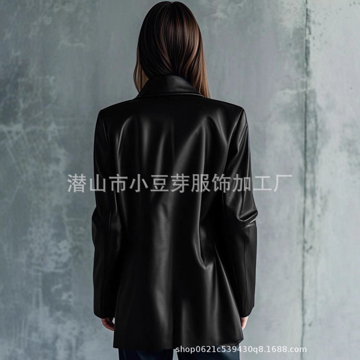 Women Mid Length Coats Zipper  - Leather Work Jacket Women'S ulasan dan harga