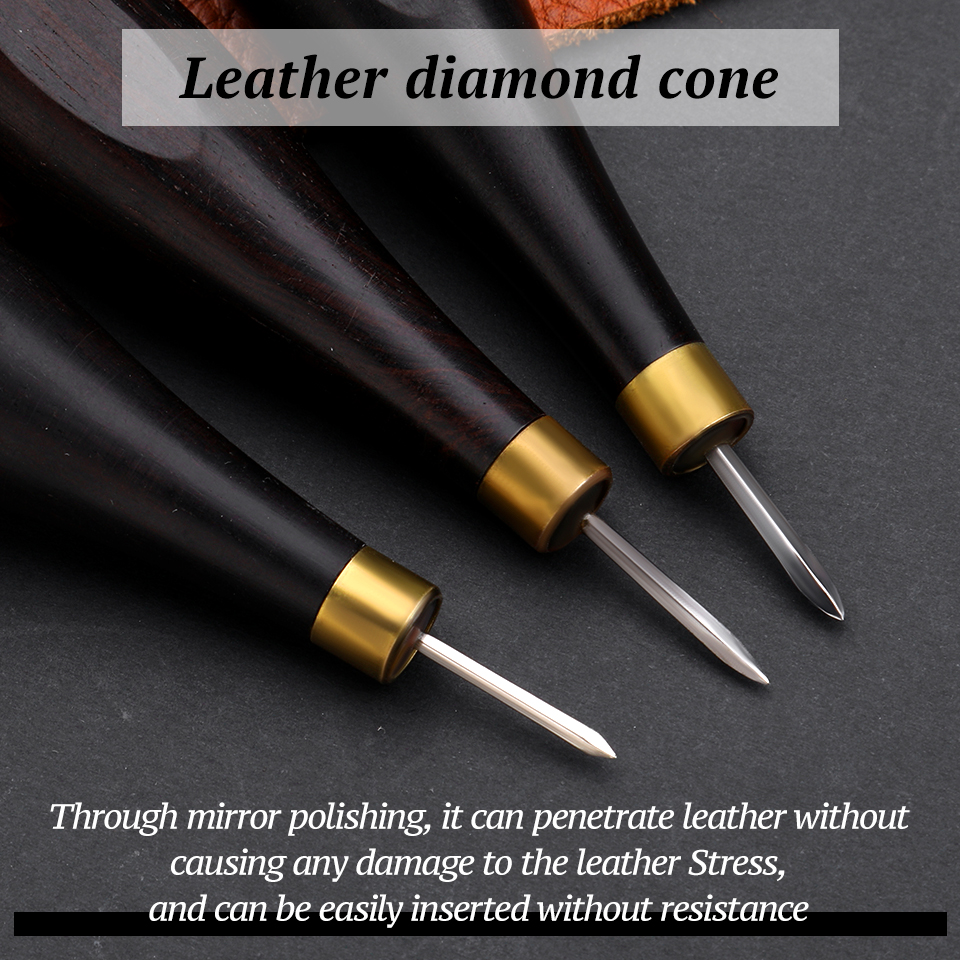 MIUSIE 1Pc Leather Stitching S - Leatherwork Awl ulasan dan harga