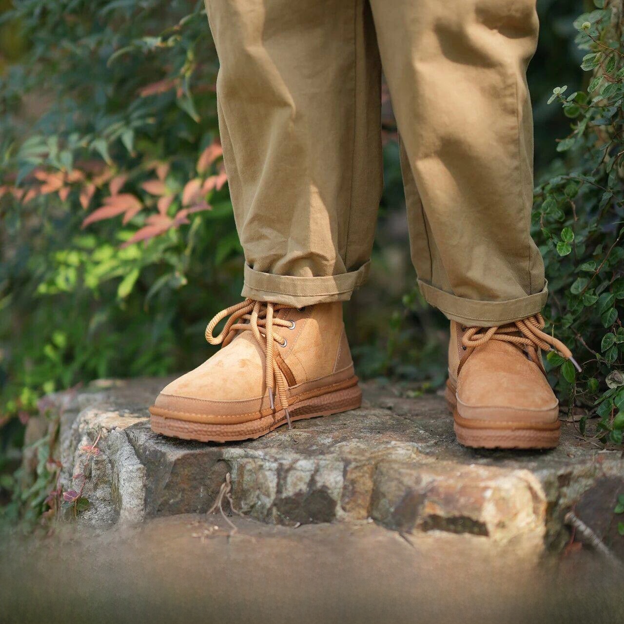 Men's Winter Thickened Fleece  - Youtube Leatherwork ulasan dan harga