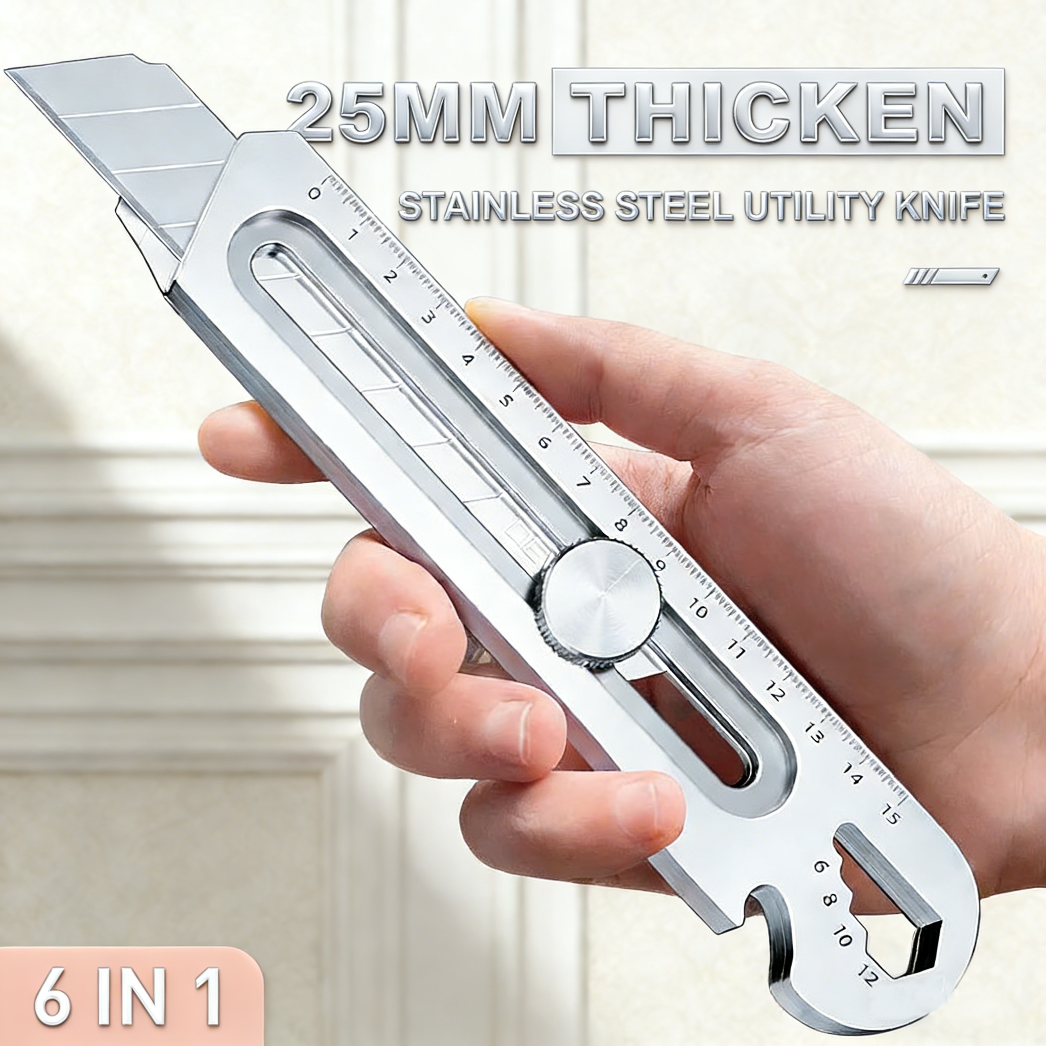 15.3cm 6 in1 Utility Cutter Wi - Swivel Knife Tool ulasan dan harga