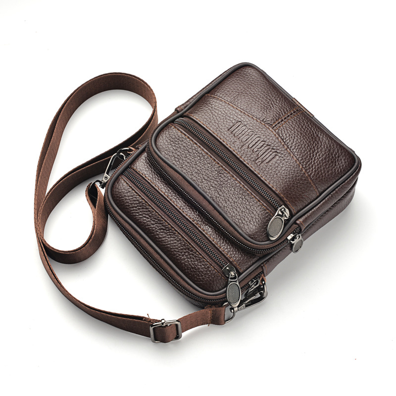 Men's New Genuine Leather Cros - Leather Work Bag ulasan dan harga