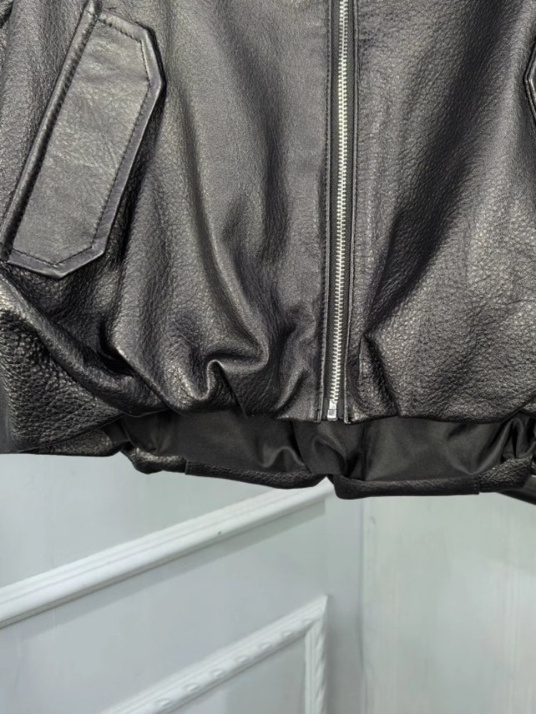 Autumn Fashion Natural Sheepsk - Leather Work Jacket Women'S ulasan dan harga