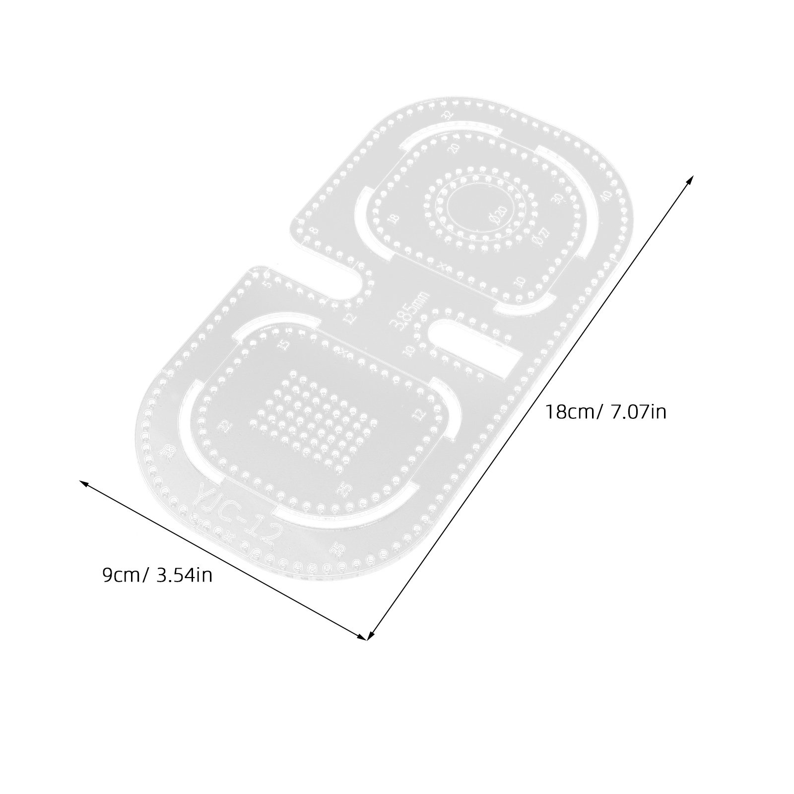4Pcs Clear Acrylic Leatherwork - Leatherworking Guide ulasan dan harga