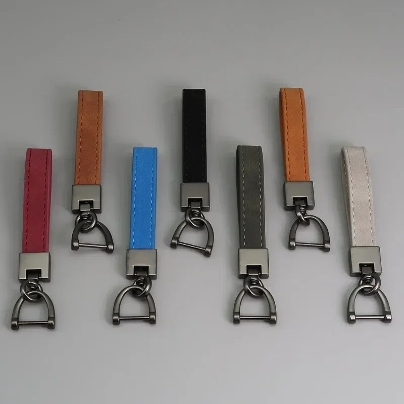 Laser Engrave Vintage Cowhide  - Leatherwork Keychain ulasan dan harga