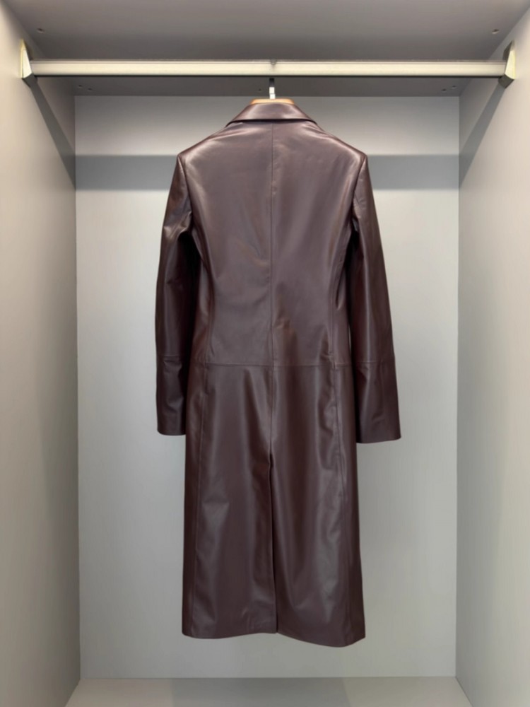 Italian Designer Women Long Sh - Leather Work Jacket Women'S ulasan dan harga