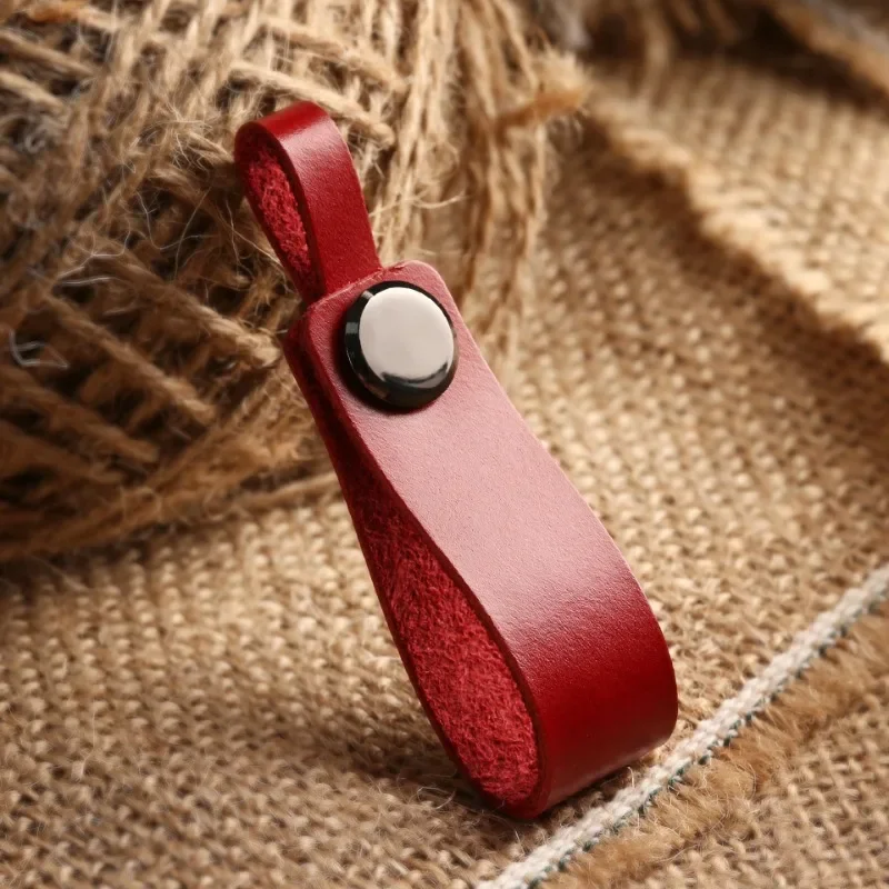 Custom LOGO Genuine Leather Ke - Leatherwork Keychain ulasan dan harga