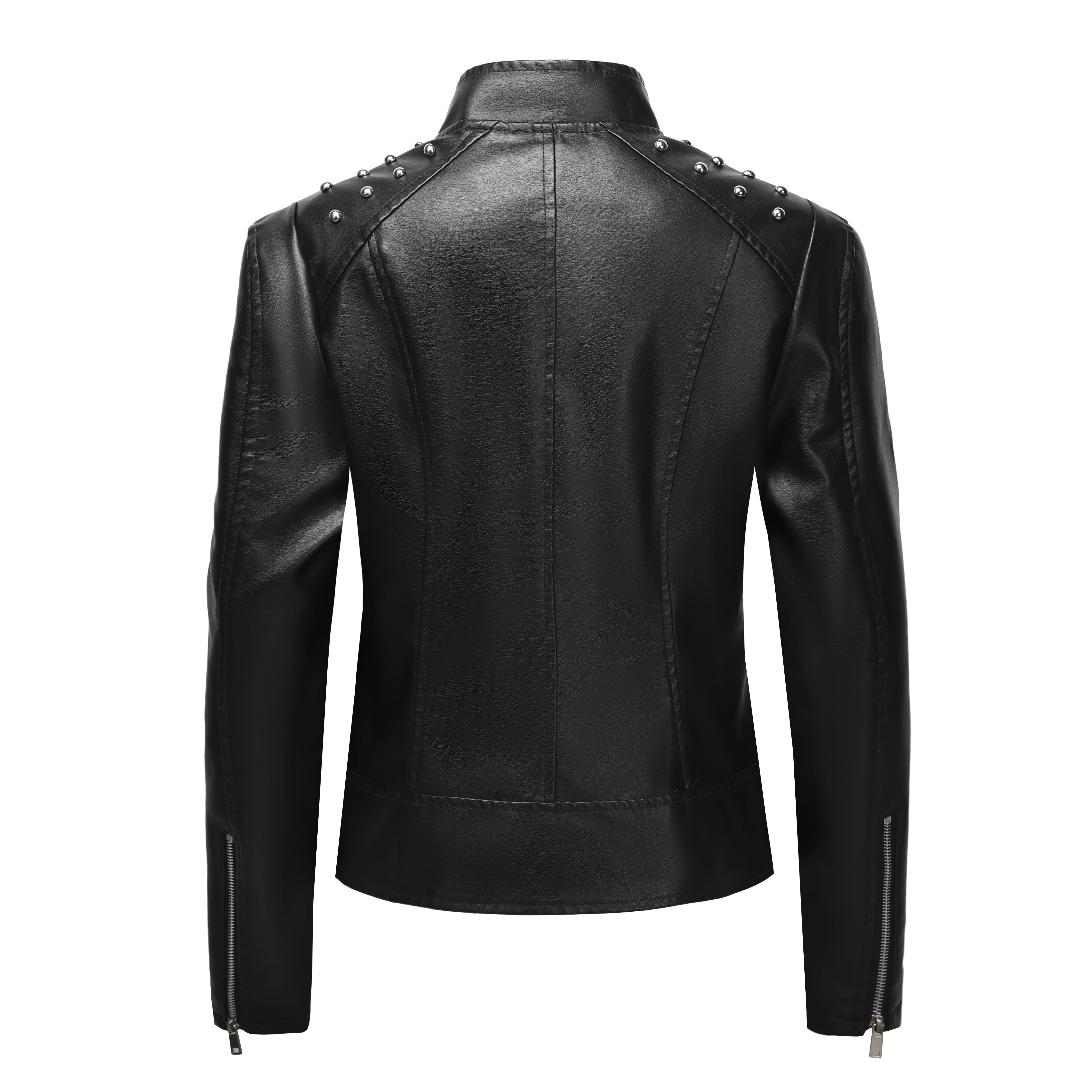 Ladies' PU LeatherJacket Zip-U - Leather Work Jacket Women'S ulasan dan harga