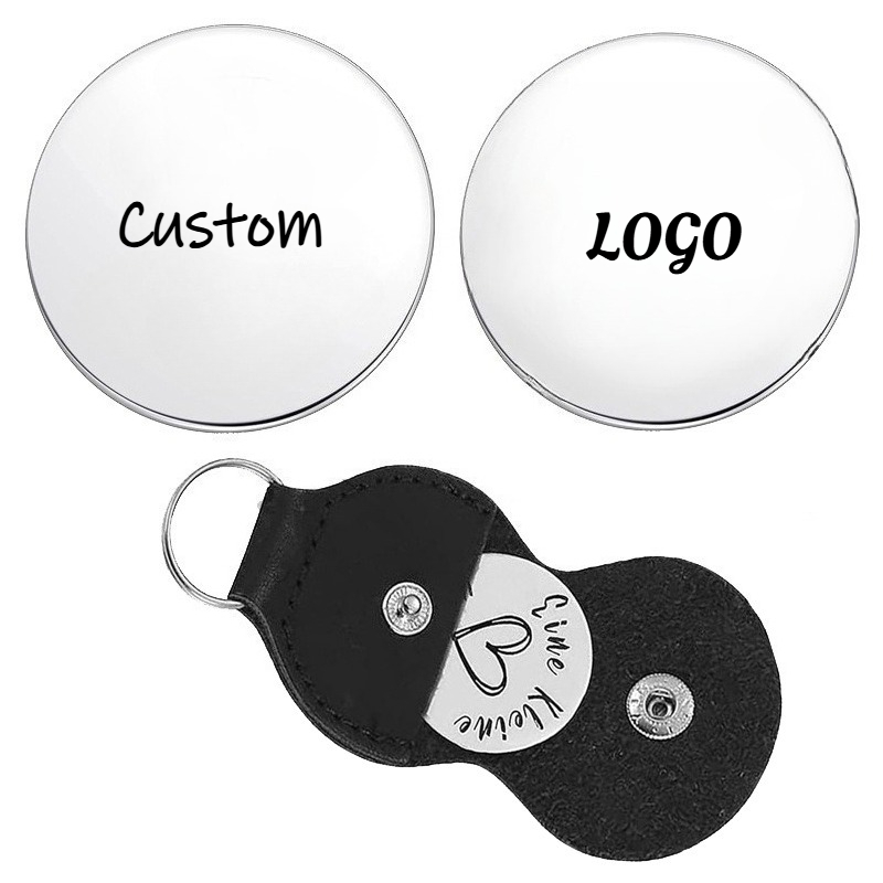 Custom LOGO Keychain Blank Lea - Leatherwork Keychain ulasan dan harga