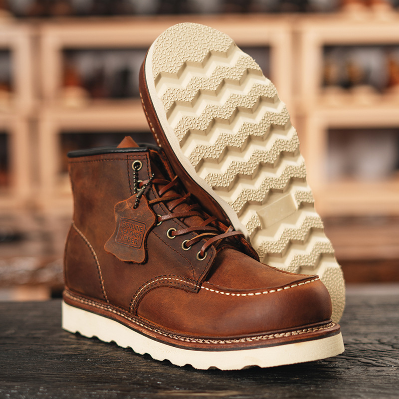 American Style 1907 Work Boots - Youtube Leatherwork ulasan dan harga