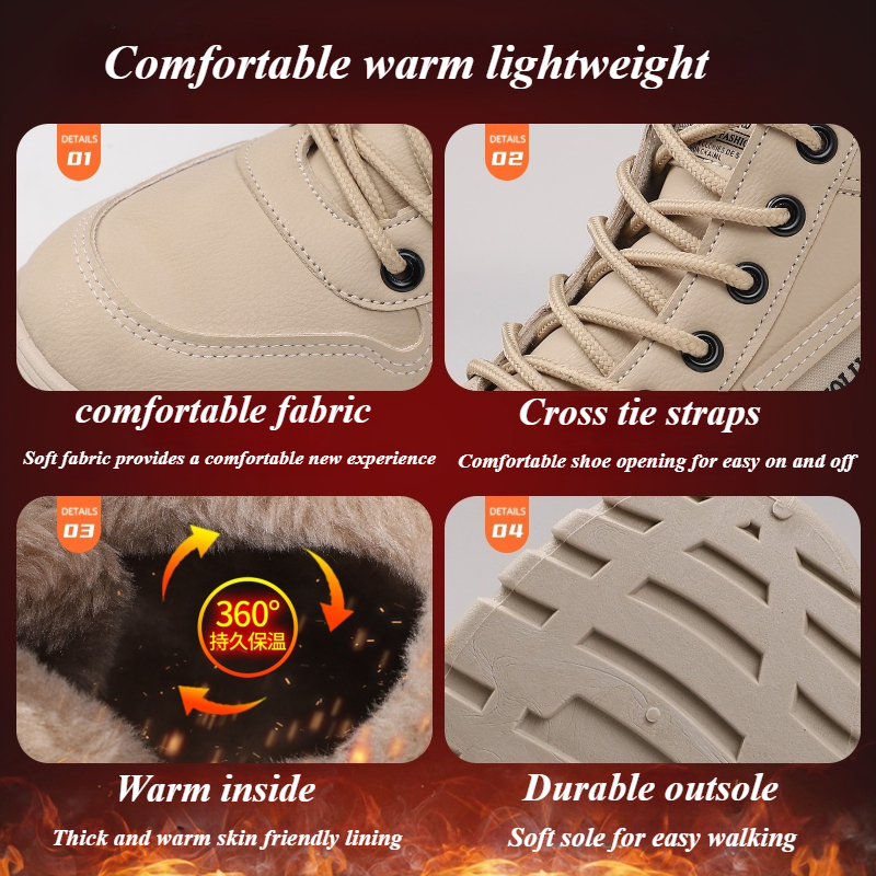 Women's Winter Snow Boots Larg - Youtube Leatherwork ulasan dan harga