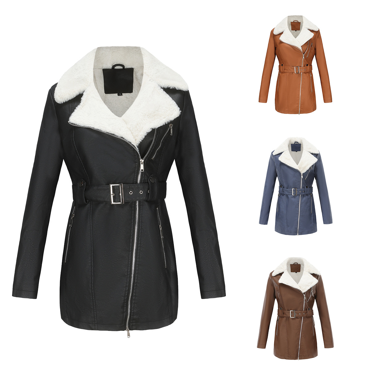 Faux PU Leather Coat Jacket 20 - Leather Work Jacket Women'S ulasan dan harga