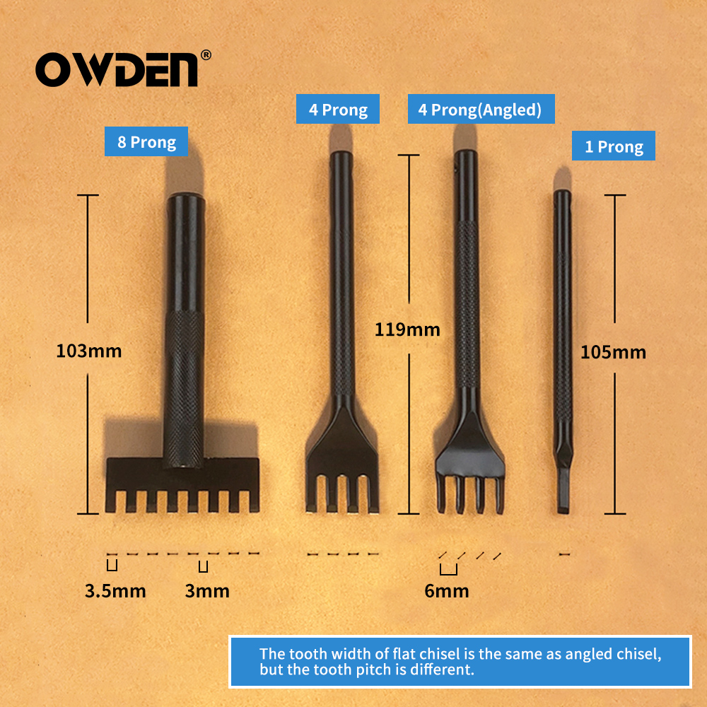 OWDEN Leather Lacing Chisel Se - Leatherwork Awl ulasan dan harga