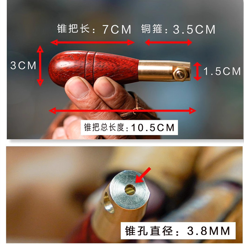 Sandalwood Sewing Awl W/ Solid - Leatherwork Awl ulasan dan harga