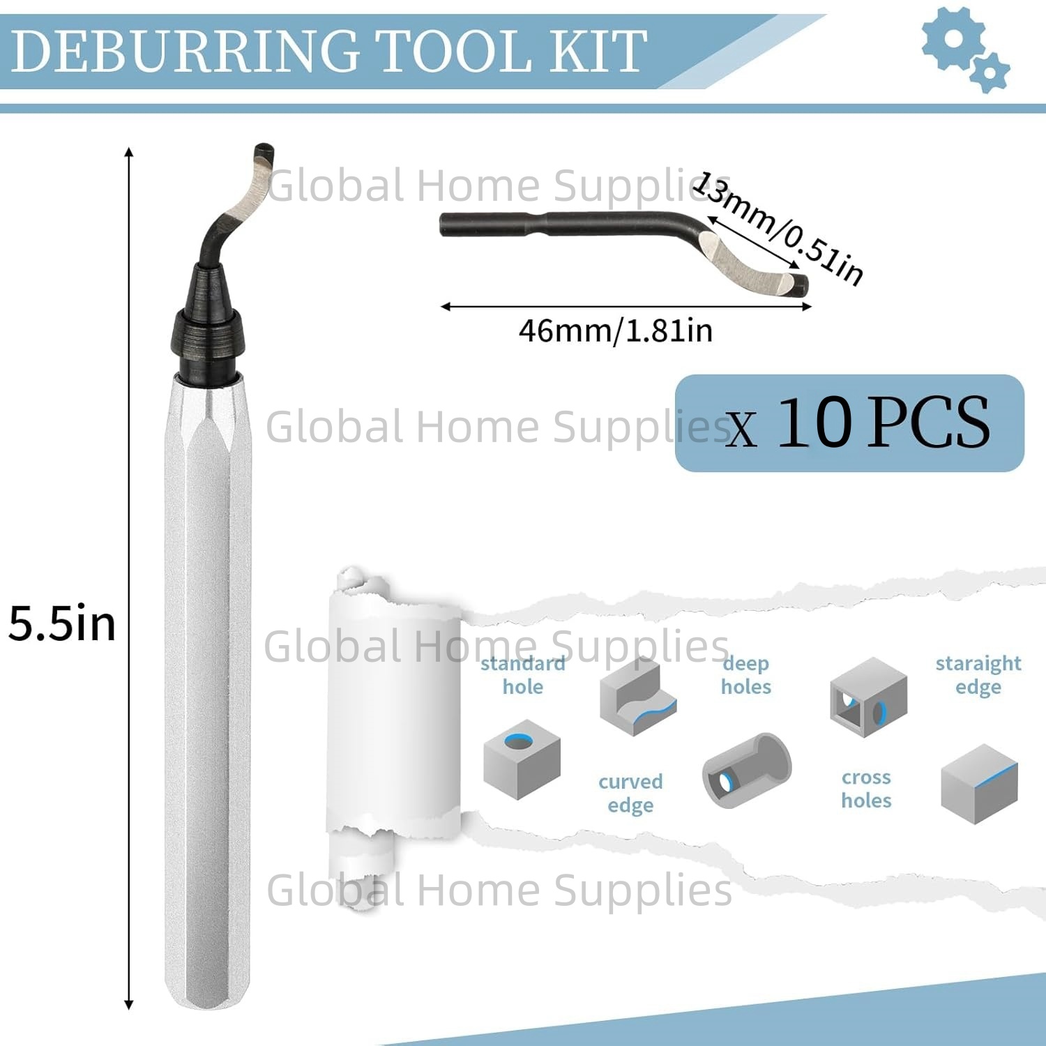 Deburring Tool with 10 Extra H - Swivel Knife Tool ulasan dan harga